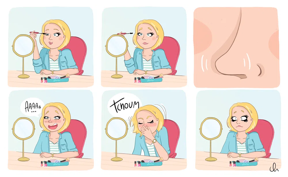 Illustration autour des filles et du maquillage