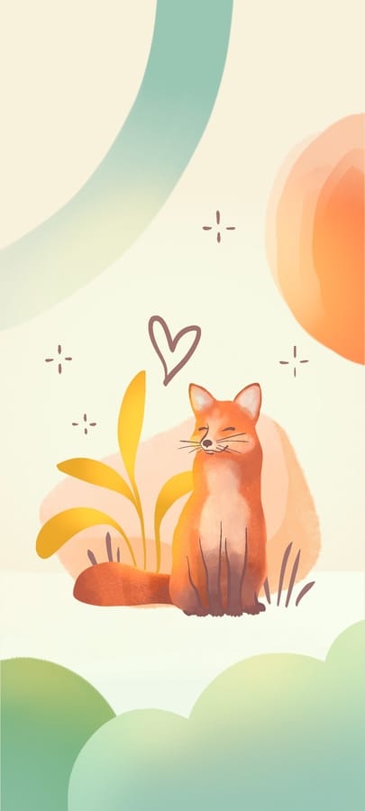 illustration jeunesse renard roux