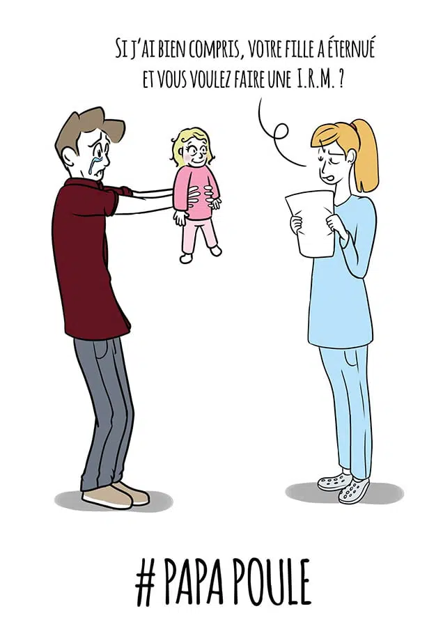 Extrait des tribulations d'un père pas ex(père) par l'illustrateur GEB