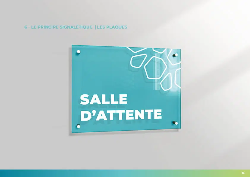 charte-graphique-exemple-p32 plaque murale salle d'attente