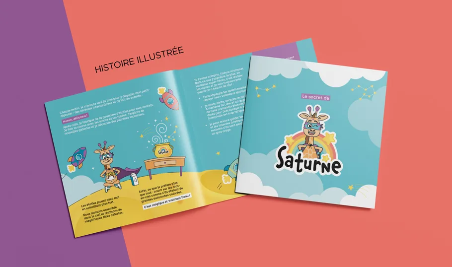 Histoire de Saturne, un livre illustré à raconter aux enfants