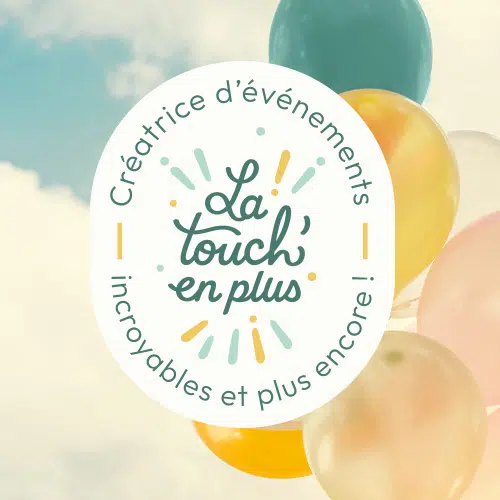 Identité visuelle et logo La touch'en plus, évènements
