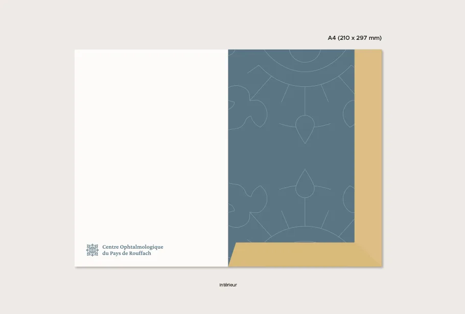 Pochette à rabat pour documents patient du COPRouffach