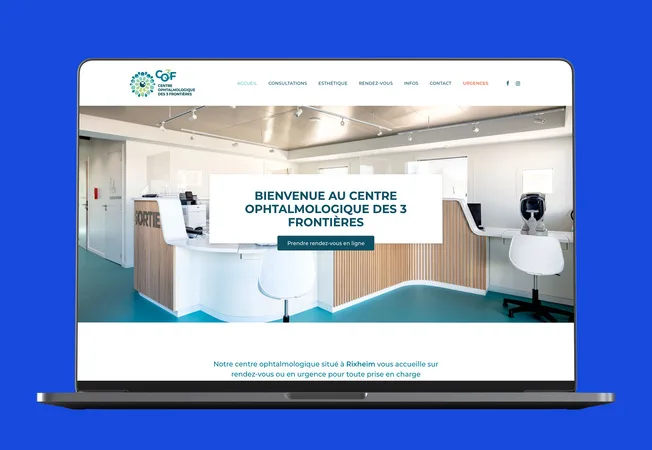 Site du Centre Ophtalmologique des 3 frontières