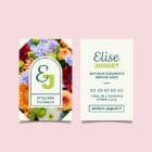 carte de visite Éclat floral