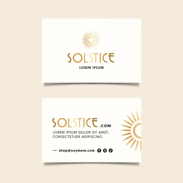 carte de visite Solstice
