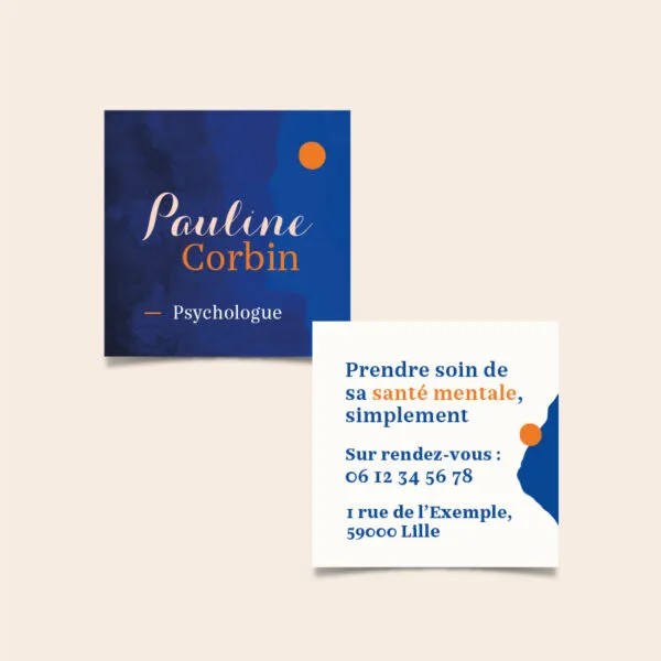carte de visite horizon intérieur